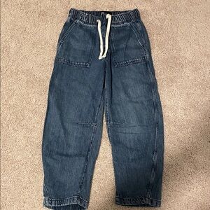 GAP Denim Joggers with Cream Drawstring